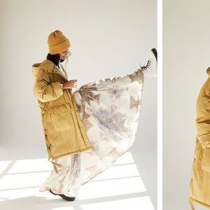 Free people hooded puffer jacket